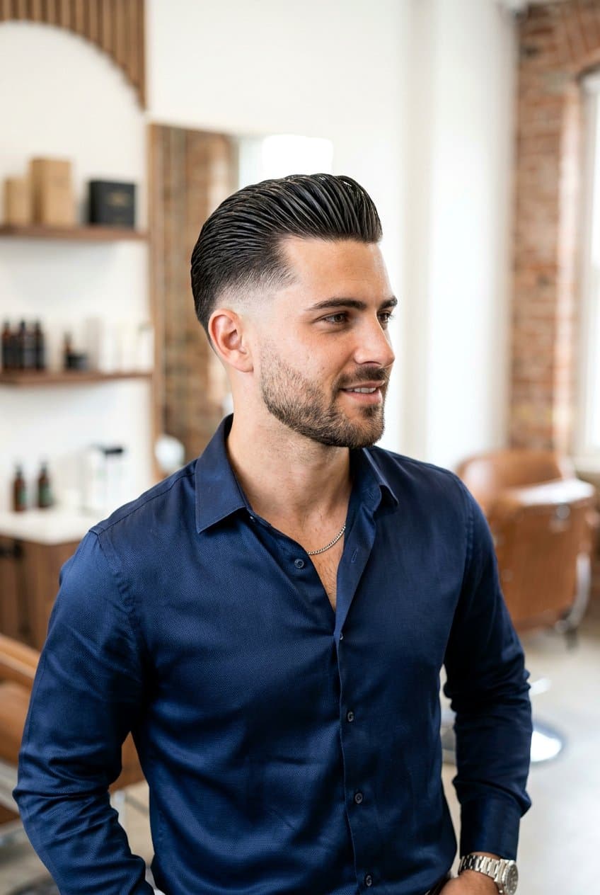 Penataan quiff modern